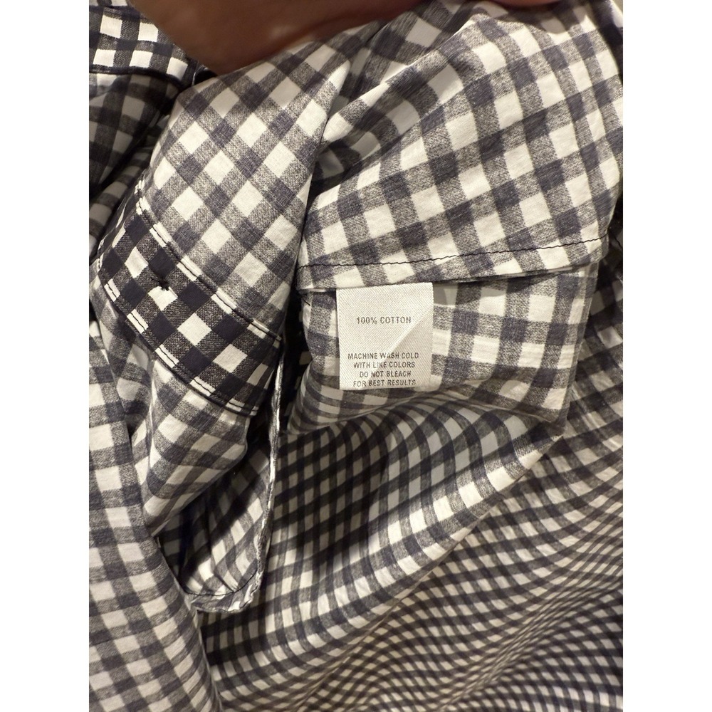 Tucker NYC The Sarah Shirtdress | Black‎ Gingham Size Medium - Picture 6 of 6